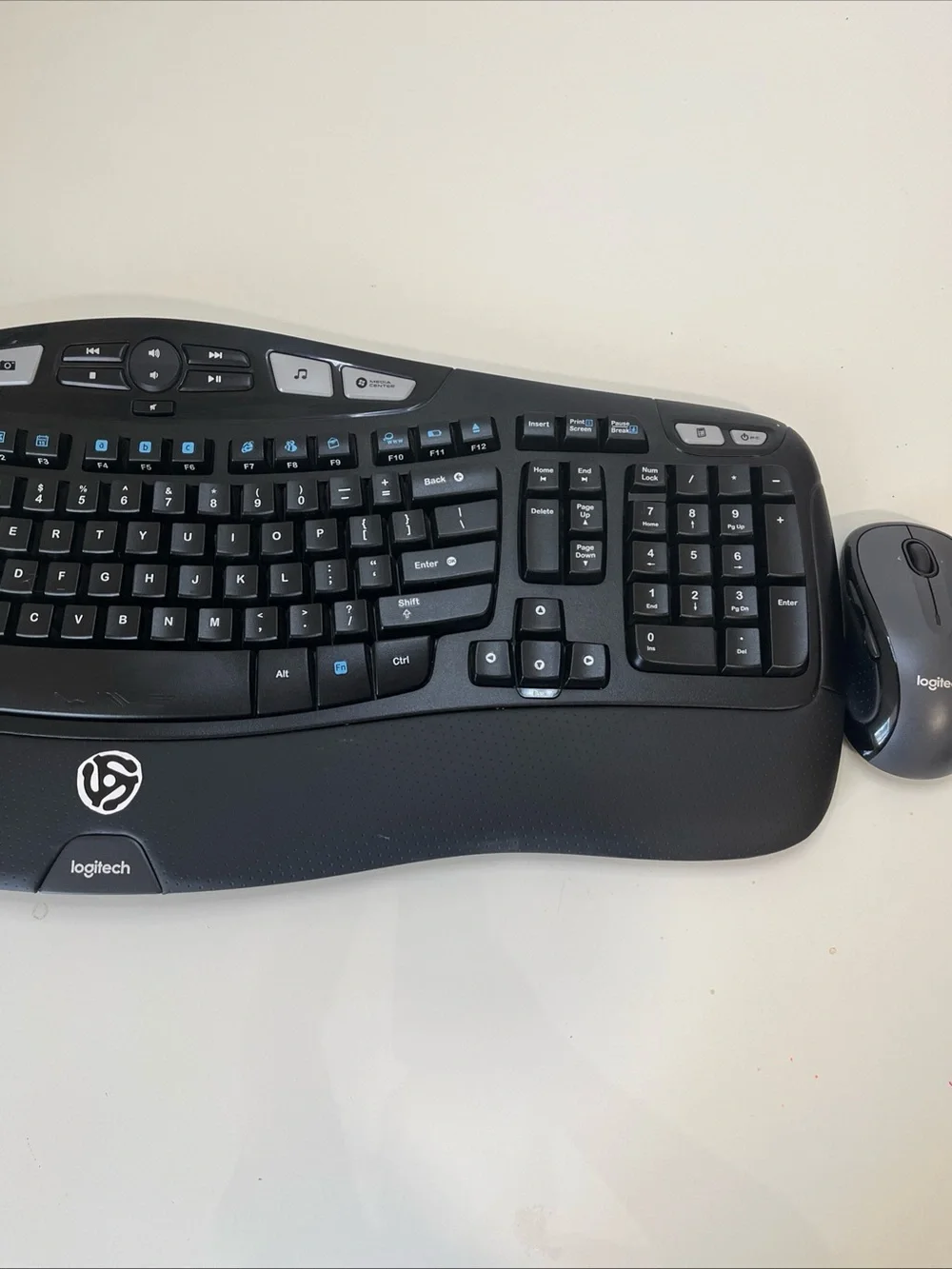 Logitech curved ergonomic